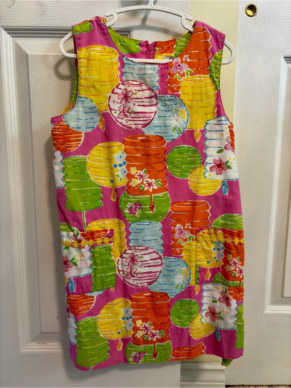 Lilly Pulitzer Pink Multi Lantern-Print Sleeveless Dress
